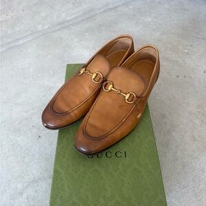 Gucci Men's Tan Leather Loafers